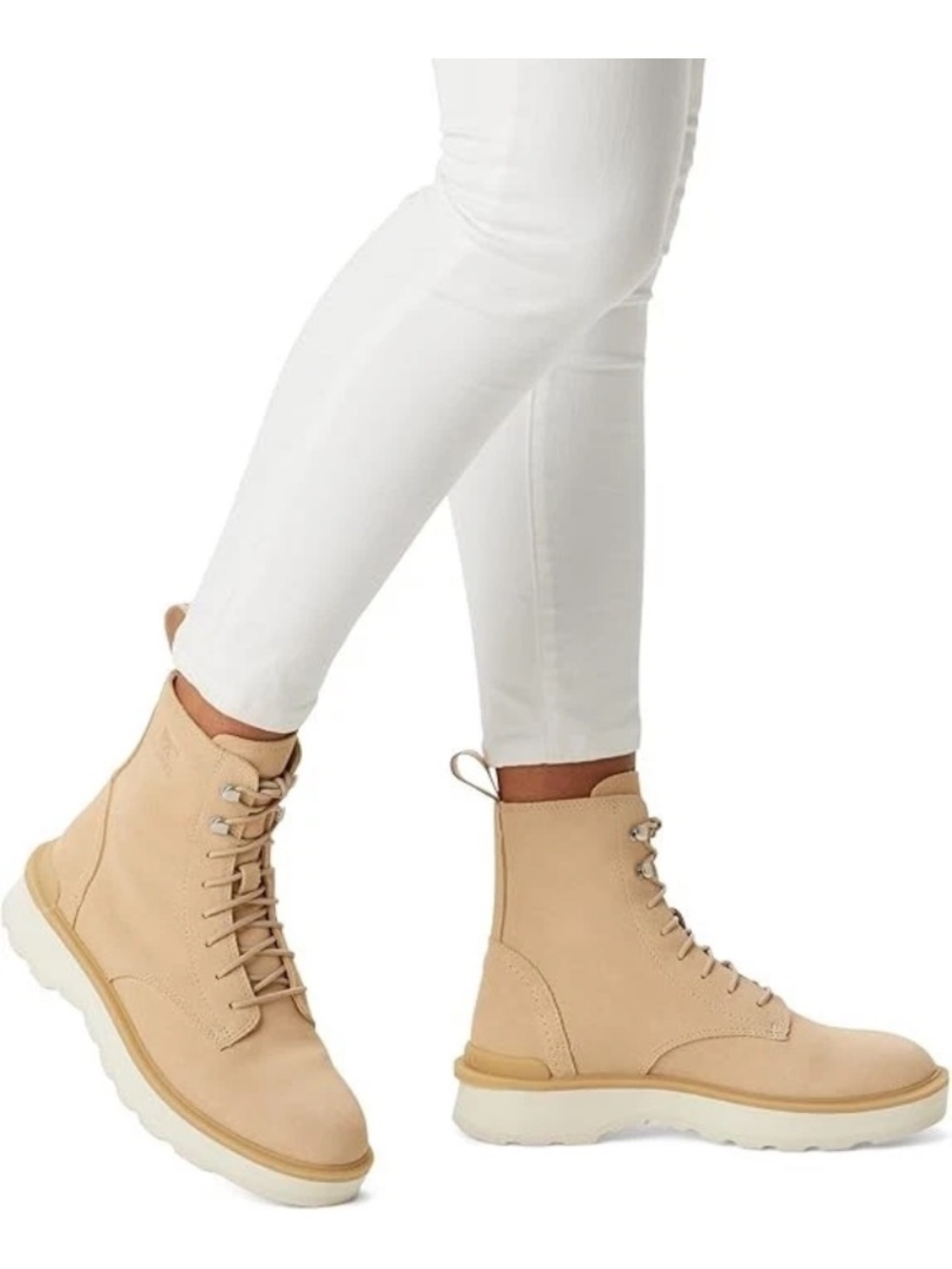 Sorel Hi-Line Lace Boot Ceramic Chalk Size 39.5